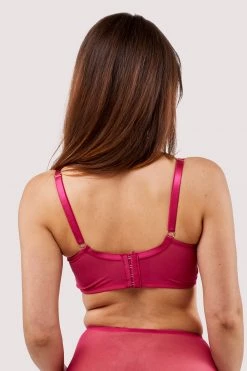Felicity Hayward X PP New In Lyra Pink Longline Embroidery Bra