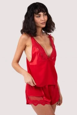 Felicity Hayward X PP Cupid Pink And Red Love Hearts Cami Top & Shorts New In
