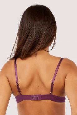 Felicity Hayward X PP Astrid Merlot Lace And Trim Bra New In