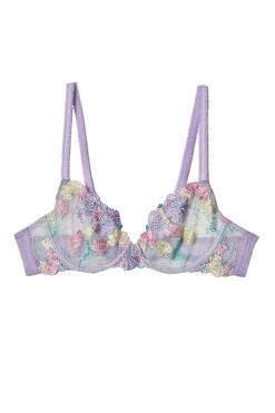 Felicity Hayward X PP Luna Pastel Embroidery Picot Elastic Bra
