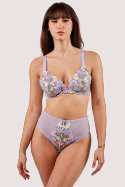 Felicity Hayward X PP Luna Pastel Embroidery Picot Elastic Bra