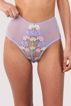 Felicity Hayward X PP Luna Pastel Embroidered High Waisted Brief