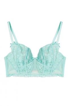 Felicity Hayward X PP New In Vega Aqua Lace And Frill Longline Bra 17 Felicity Hayward X PP New In Vega Aqua Lace And Frill Longline Bra