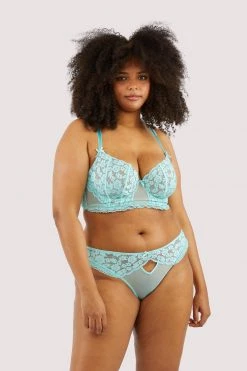 Felicity Hayward X PP New In Vega Aqua Lace And Frill Longline Bra 15 Felicity Hayward X PP New In Vega Aqua Lace And Frill Longline Bra