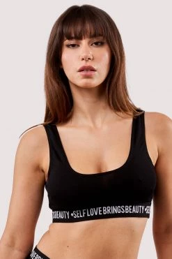 Felicity Hayward X PP Self Love Black Crop Top