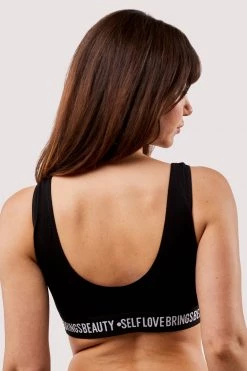 Felicity Hayward X PP Self Love Black Crop Top