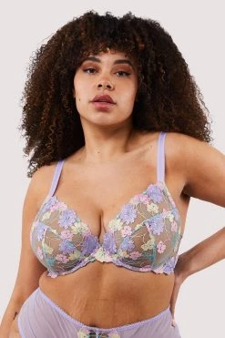 Felicity Hayward X PP Luna Pastel Embroidery Picot Elastic Bra