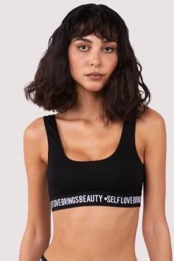 Felicity Hayward X PP Self Love Black Crop Top