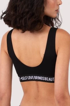Felicity Hayward X PP Self Love Black Crop Top