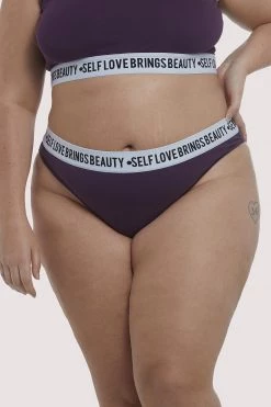 Felicity Hayward X PP Everyday Lingerie Felicity Hayward Self Love Purple Curve Brief