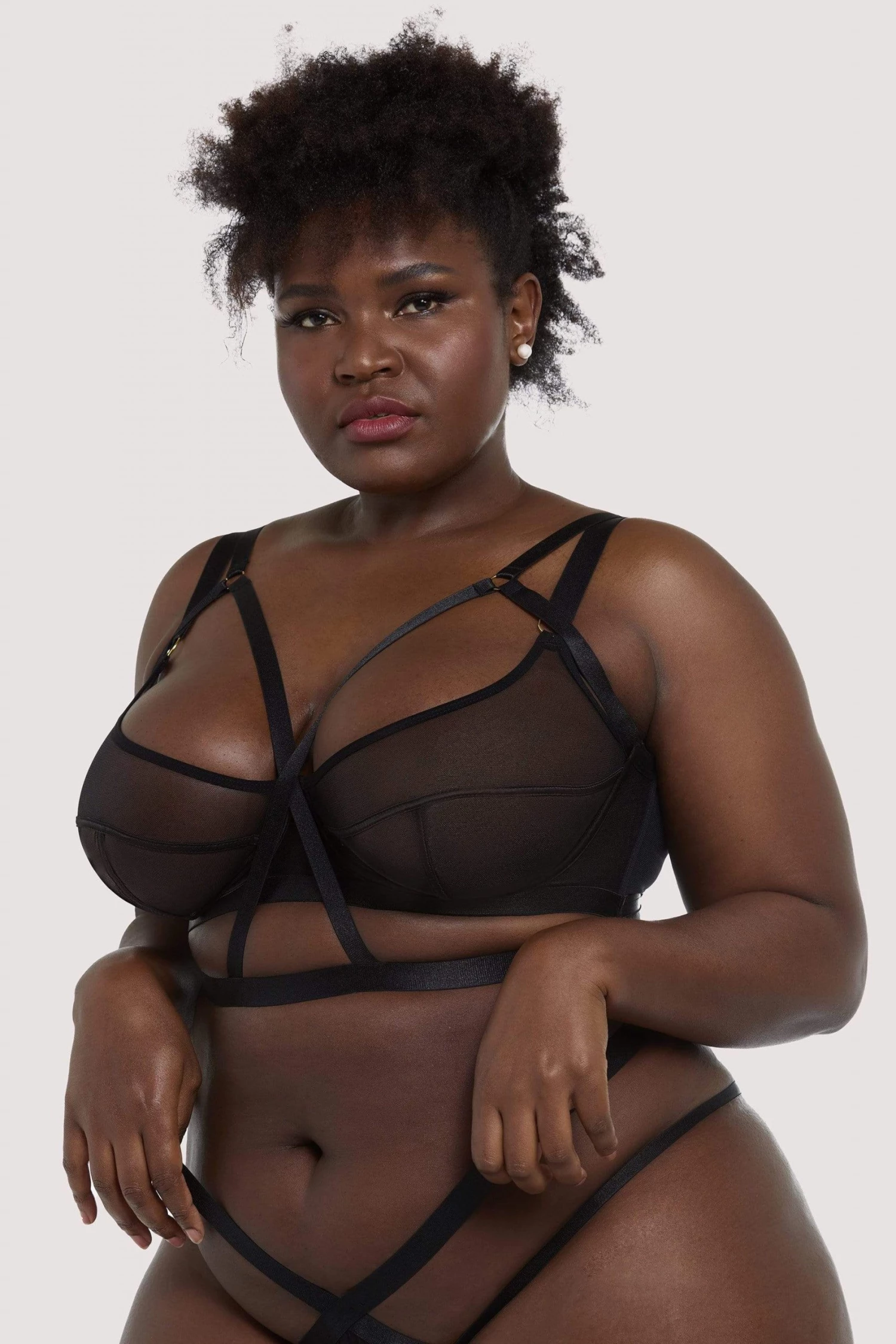 Felicity Hayward X PP Danielle Black Harness Balcony Bra New In 7 Felicity Hayward X PP Danielle Black Harness Balcony Bra New In