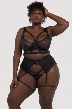 Felicity Hayward X PP New In Danielle Black Harness Suspender