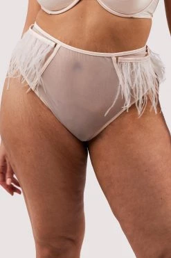 Felicity Hayward X PP Phoenix Blush Feather High Waisted Brief 23 Felicity Hayward X PP Phoenix Blush Feather High Waisted Brief