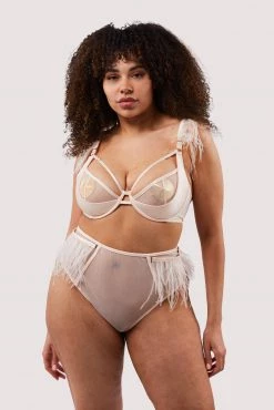 Felicity Hayward X PP Phoenix Blush Feather High Waisted Brief 22 Felicity Hayward X PP Phoenix Blush Feather High Waisted Brief