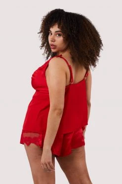 Felicity Hayward X PP Cupid Pink And Red Love Hearts Cami Top & Shorts New In