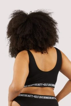 Felicity Hayward X PP Self Love Black Crop Top