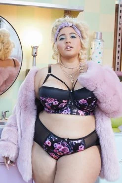 Playful Promises Curve Exclusive Jules Printed High Waist Knicker