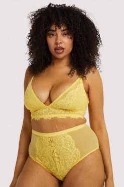 Playful Promises Curve Exclusive Bras Bella Lemon Soft Cup Bra