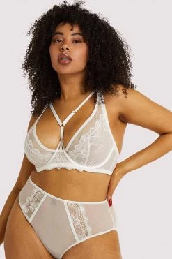 Playful Promises Curve Exclusive Leslie White High Apex Bra Bras