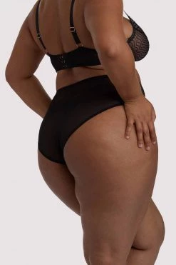 Playful Promises Curve Exclusive Brianna Black Mesh Highwaist