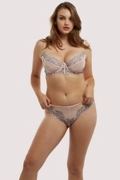 Hustler New In Bras Jenny Graphic Lace Blush Bra