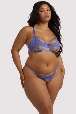 Hustler Mya Blue Lace Bra