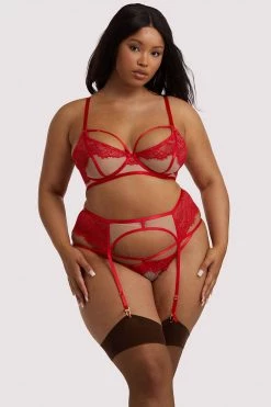 Hustler Mya Red Lace Suspender Free Sexy Summer Brief 18 Hustler Mya Red Lace Suspender Free Sexy Summer Brief