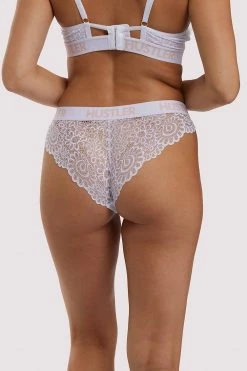 Hustler Branded Lace White Brief 21 Hustler Branded Lace White Brief