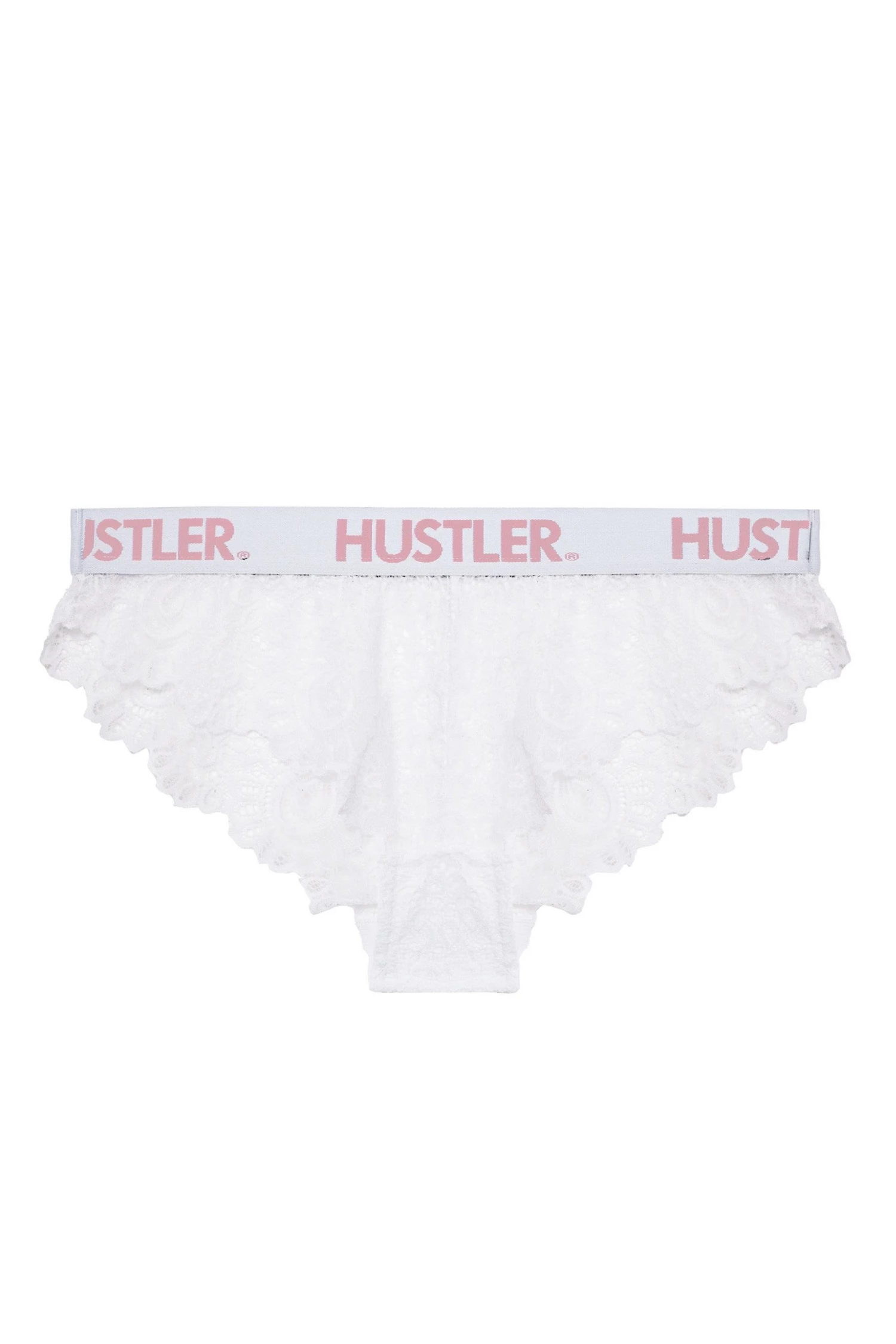 Hustler Branded Lace White Brief 15 Hustler Branded Lace White Brief
