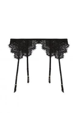 Hustler Reena Black Lace Suspender New In