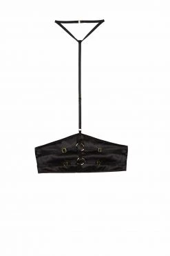 Hustler Sylvia Black Harness Waspie