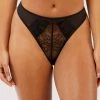 Hustler Fabrice Black Lace And Mesh Thong New In