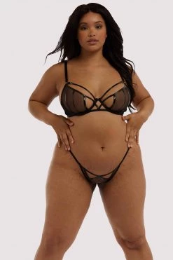 Hustler Kelly Black PVC Brief