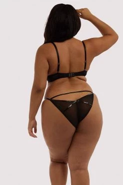 Hustler Kelly Black PVC Brief