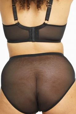 Playful Promises Eddie Black Crossover Wrap High Waist Brief