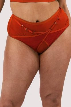 Playful Promises New In Eddie Red Crossover Wrap High Waist Brief 19 Playful Promises New In Eddie Red Crossover Wrap High Waist Brief