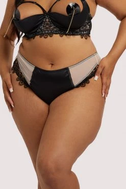 Playful Promises Anaise Black Highwaist Brief Knickers