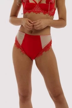 Playful Promises New In Anaise Red Highwaist Brief