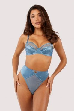 Playful Promises New In Olympia Storm Grey Diamante Detail High Waist Thong 10 Playful Promises New In Olympia Storm Grey Diamante Detail High Waist Thong