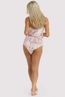 Kilo Brava Nightwear Pink Flamingo Playsuit