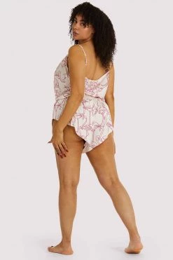 Kilo Brava Nightwear Pink Flamingo Playsuit