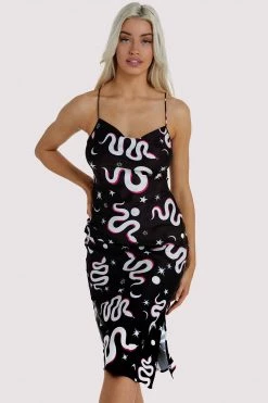Kilo Brava Black Moon Snake Dress Nightwear