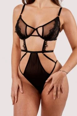 Wolf & Whistle New In Rylee Black Wired Cut Out Body