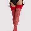 Playful Promises Lollipop Red Seamed Stockings Regular