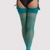 Playful Promises New In Accessories Quetzal Green Seamed Stockings - Regular