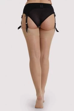 Playful Promises Light Nude Seamed Stockings Regular