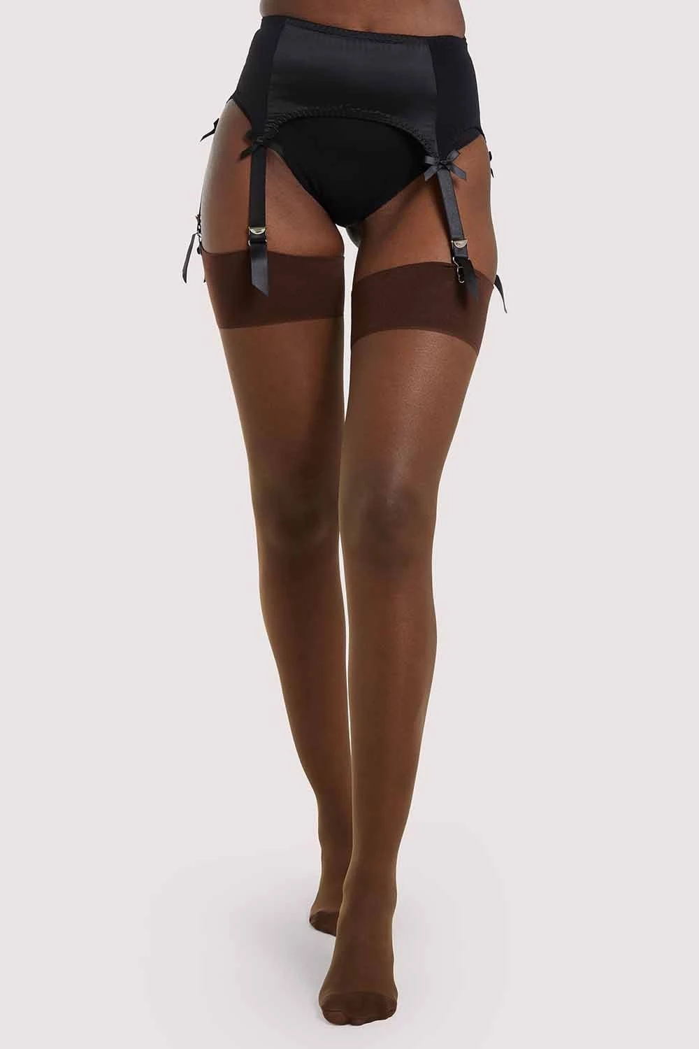 Playful Promises Seamed Stocking Dark Nude US 4 - 18 2 Playful Promises Seamed Stocking Dark Nude US 4 - 18