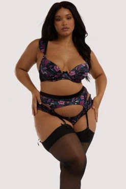 Playful Promises Noriko Crane Print Suspender Suspenders