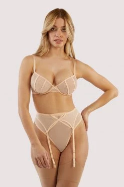 Playful Promises New In Nola Toffee Diamante Studded Suspender 15 Playful Promises New In Nola Toffee Diamante Studded Suspender