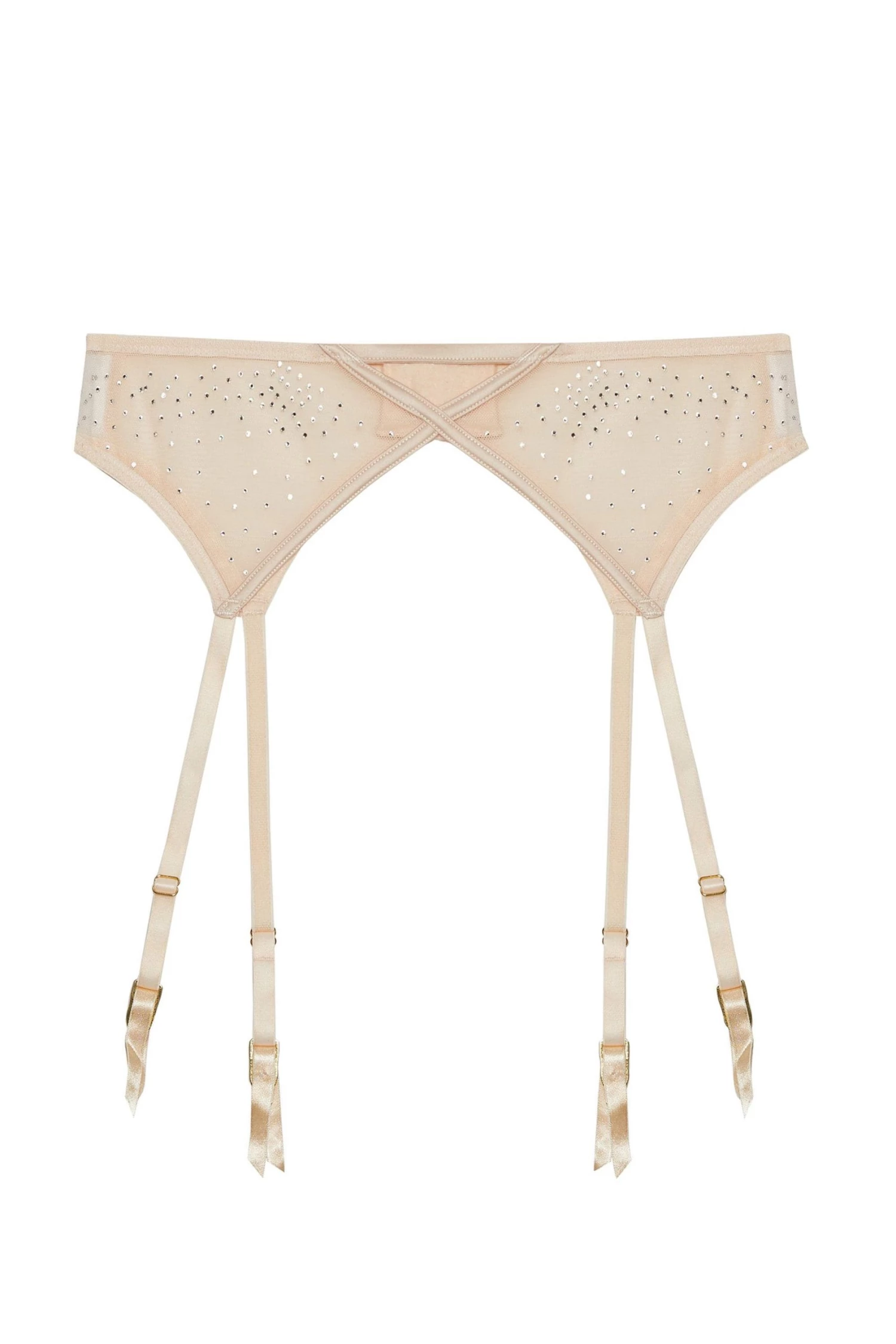 Playful Promises New In Nola Toffee Diamante Studded Suspender 12 Playful Promises New In Nola Toffee Diamante Studded Suspender